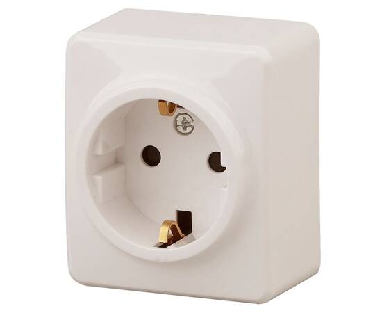 Розетка 2P+E Schuko со шторками Эра 11-2204-02 Б0020689