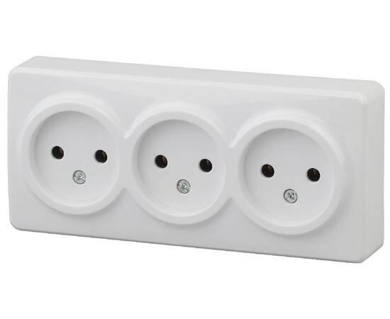 Розетка 3х2P Эра 11-2207-01 Б0020697