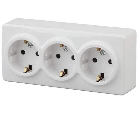 Розетка 2P+E Schuko Эра 11-2208-01 Б0020700