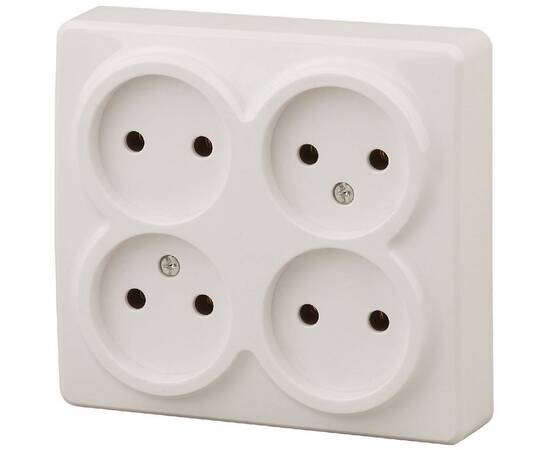 Розетка 4х2P Эра 11-2210-02 Б0020707