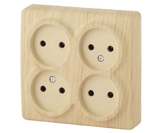 Розетка 4х2P Эра 11-2210-11 Б0020708