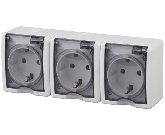 Розетка 3х2P+E Эра 11-2405-01 Б0020720