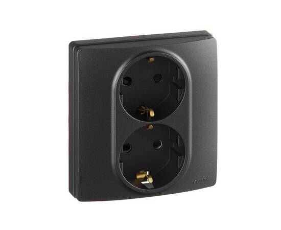 Розетка двойная с/з со шторками Legrand Inspiria 673758, изображение 3