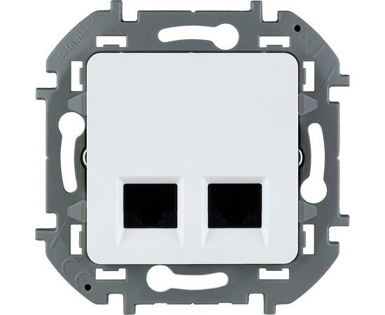 Розетка компьютерная двойная RJ45 Legrand Inspiria 673840