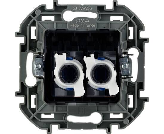 Розетка компьютерная двойная RJ45 Legrand Inspiria 673840, изображение 2