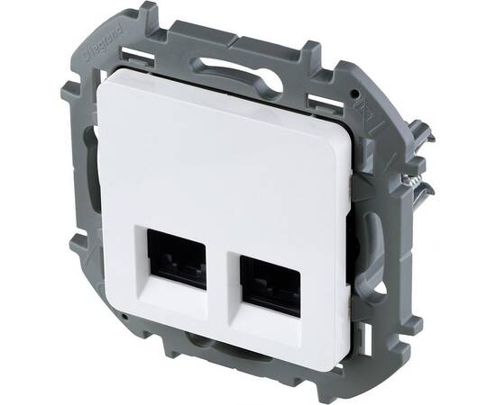 Розетка компьютерная двойная RJ45 Legrand Inspiria 673840, изображение 3