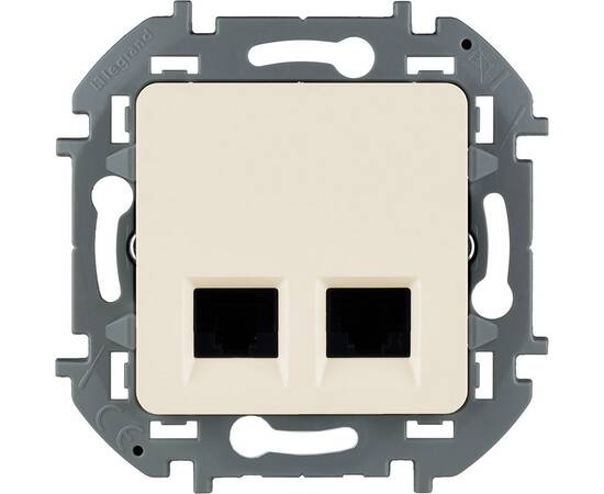 Розетка компьютерная двойная RJ45 Legrand Inspiria 673841
