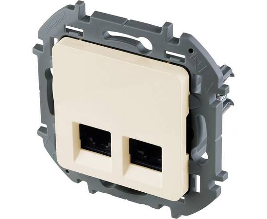 Розетка компьютерная двойная RJ45 Legrand Inspiria 673841, изображение 3