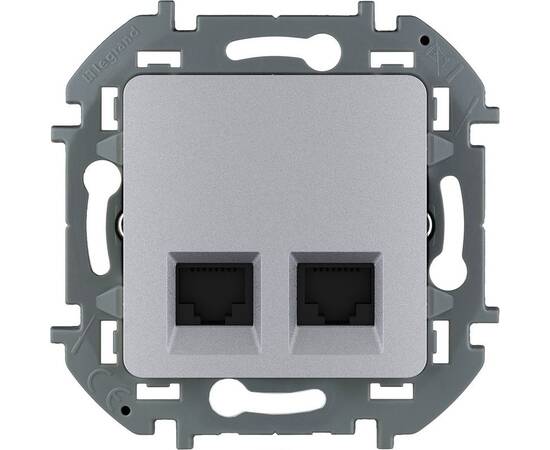 Розетка компьютерная двойная RJ45 Legrand Inspiria 673842
