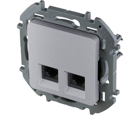 Розетка компьютерная двойная RJ45 Legrand Inspiria 673842, изображение 3