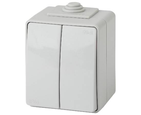 Выключатель двойной Эра 11-1604-03 Б0035976