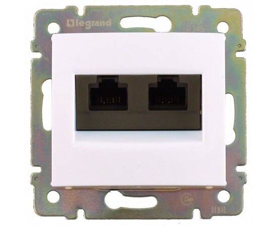 Розетка компьютерная двойная RJ45 Legrand Valena Classic 694292