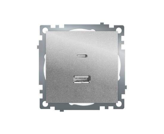 Розетка 2-местная USB + type C Stekker Катрин GLS10-7116-03 50054
