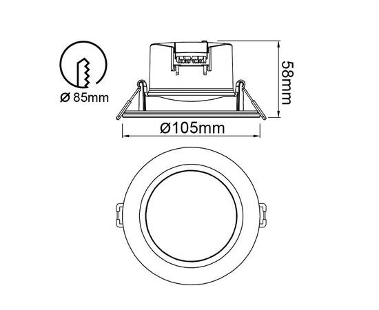 Встраиваемый светильник Mantra Yucatan 8849, изображение 4