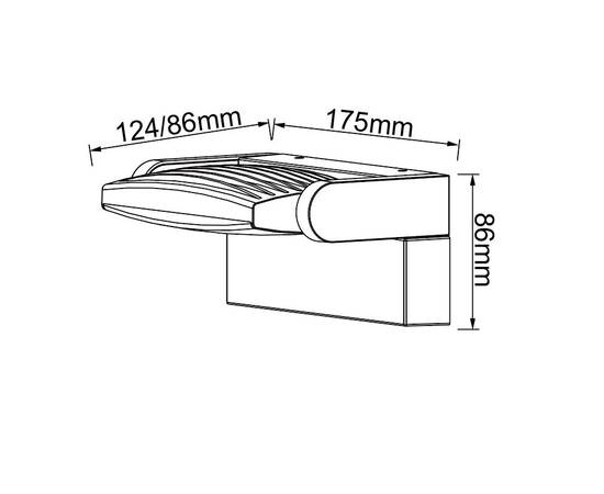 Уличный настенный светильник Mantra Hood 8896, изображение 4