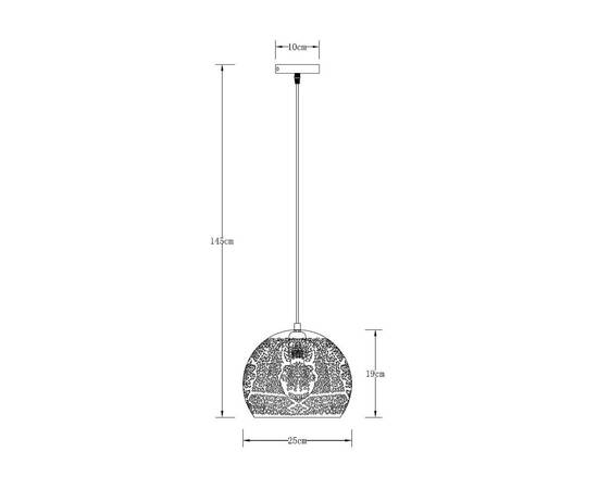Подвесной светильник Arte Lamp Celesta A7058SP-1BK, изображение 5