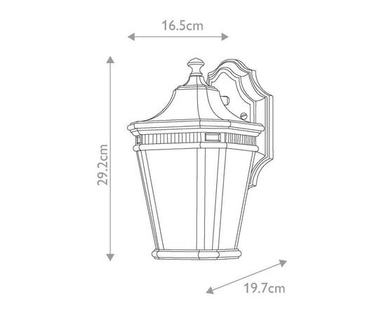Уличный настенный светильник Feiss Cotswold lane FE-COTSLN2-S-BK, изображение 5