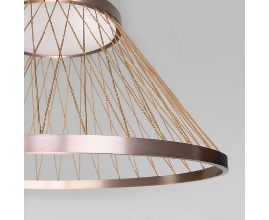 Подвесная люстра Eurosvet Cesta 40017/1 LED коричневый a069288, изображение 3