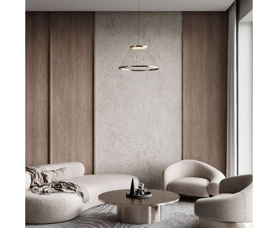 Подвесная люстра Eurosvet Cesta 40017/1 LED коричневый a069288, изображение 6