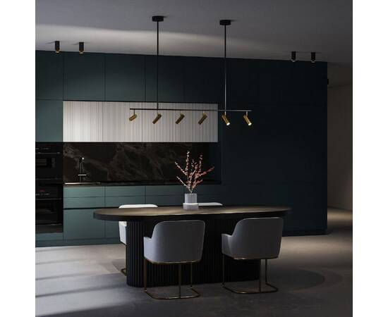 Потолочный светильник Eurosvet Epiphania 20252/6 LED черный/латунь a068799, изображение 4