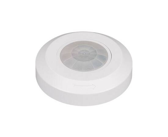 Датчик движения Arlight PRIME-PIR-SURFACE-R76-200W-WH (230V, 0.87A, SLIM) 031845(1)