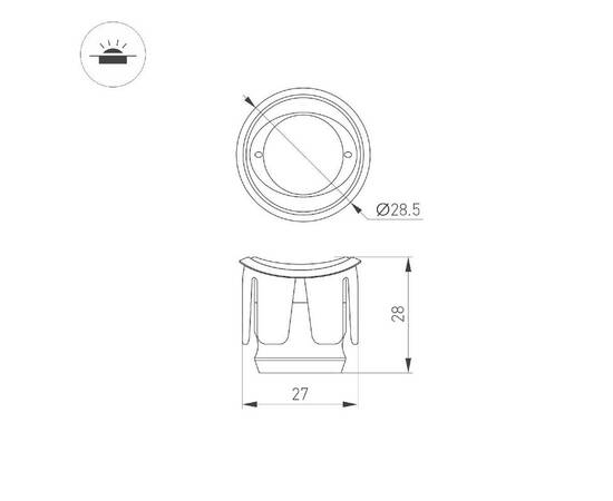 Фасадный светильник Arlight ALT-LODESTAR-HANDRAIL-R27-1.5W Warm3000 045491, изображение 5