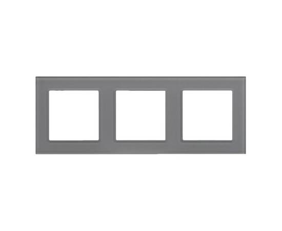 Рамка на 3 поста Arlight FRM-GLARE-GS-3-GR 043801