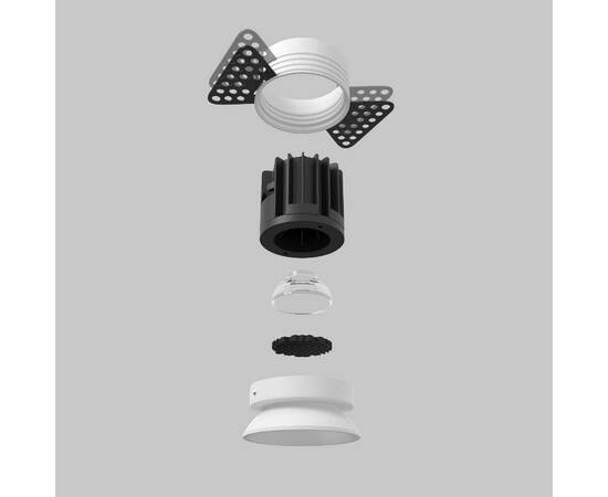 Встраиваемый светильник Maytoni Round DL058-7W2.7K-TRS-W, изображение 6
