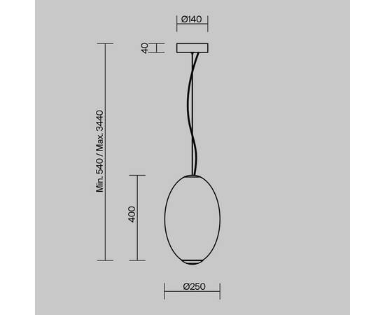 Подвесной светильник Maytoni Bruma MOD397PL-L19CH3K, изображение 9