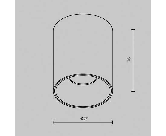 Накладной светильник Maytoni Alfa LED C064CL-8W4K-RD-B, изображение 12