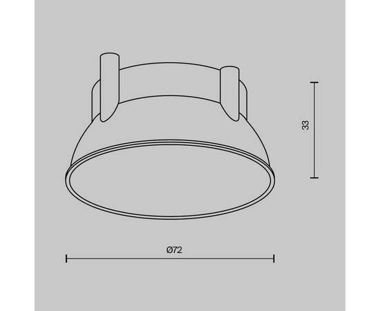 Декоративная рамка-отражатель Maytoni Downlight Ring12-15W-RD-BS, изображение 5