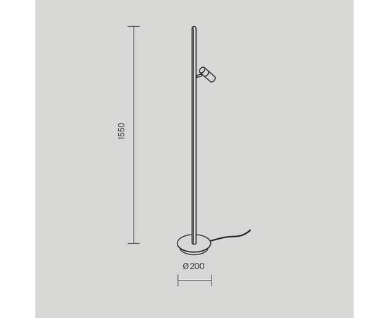 Торшер Maytoni Thin MOD395FL-L28BS3K, изображение 7