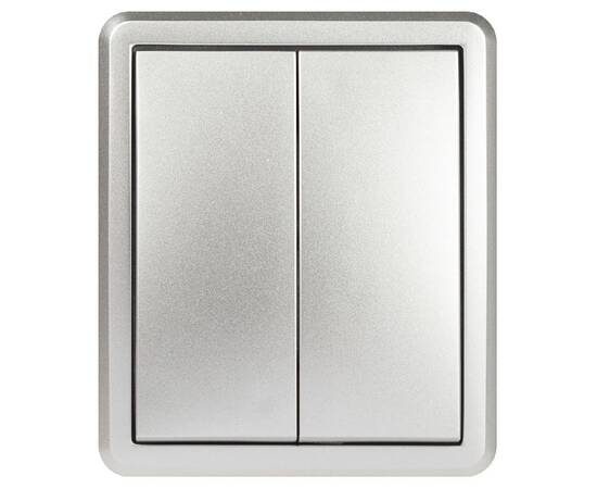 Выключатель двойной с подсветкой Эра Эксперт 11-1205-03 Б0063001