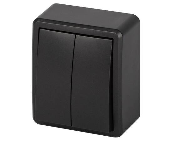 Выключатель двойной с подсветкой Эра Эксперт 11-1205-05 Б0063021, изображение 2