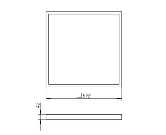 Рамка для накладного монтажа светильников Эра SPL-FR-595x595 Б0039415, изображение 4