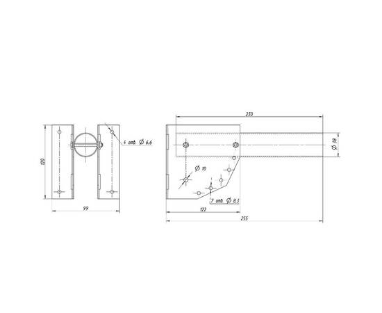 Кронштейн для уличного светильника Эра SPP-AC2-0-230-038 Б0057533, изображение 3