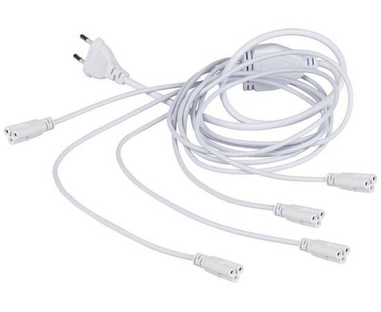 Разветвитель сетевой для линейных светильников Эра Разветвитель 5х IEC C5 2 м Б0059055, изображение 3