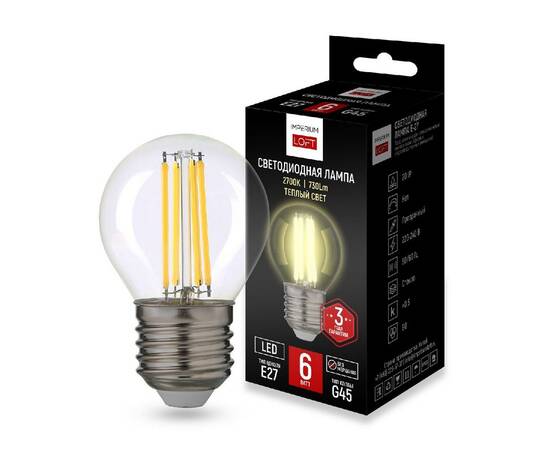 Светодиодная лампа ImperiumLoft E27 6W 2700K 243946-26