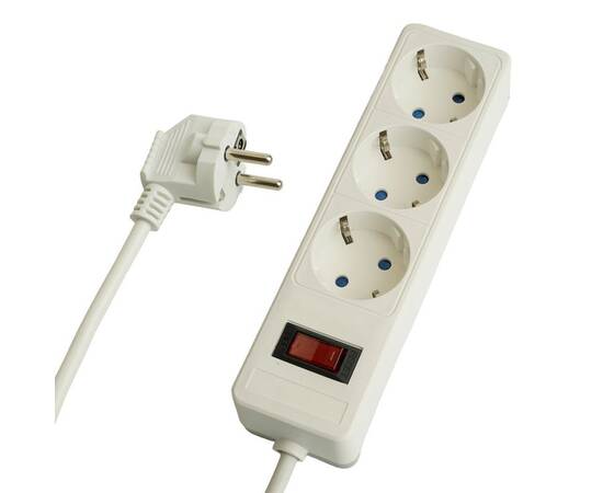 Сетевой фильтр 3-местный с/з Stekker Optima HM20-31-03 50087