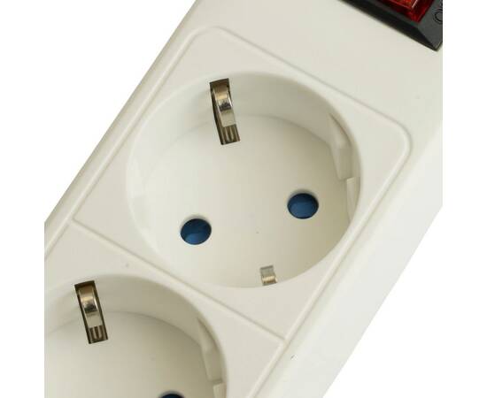 Сетевой фильтр 4-местный с/з Stekker Optima HM20-41-03 50090, изображение 4