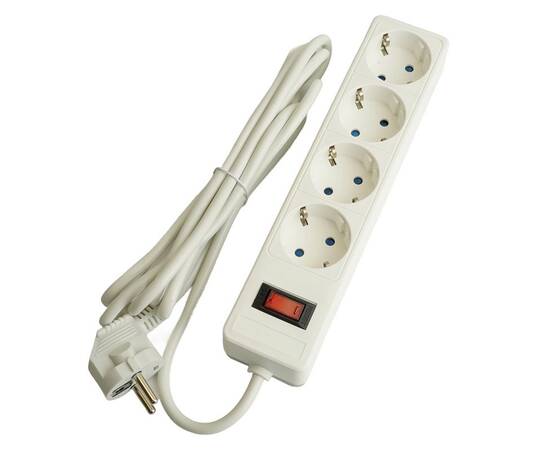 Сетевой фильтр 4-местный с/з Stekker Optima HM20-41-05 50091, изображение 2