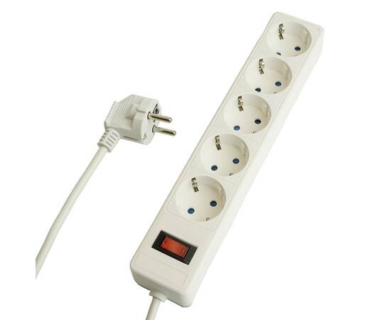 Сетевой фильтр 5-местный с/з Stekker Optima HM20-51-05 50094