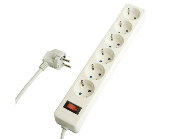 Сетевой фильтр 6-местный с/з Stekker Optima HM20-61-05 50097