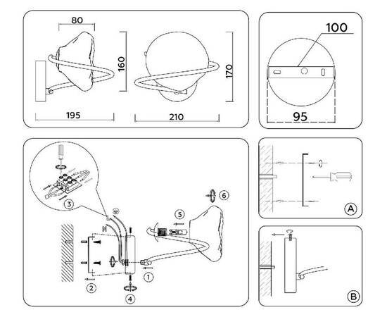 Бра Ambrella Light High Light Heigh Light LH15005, изображение 7