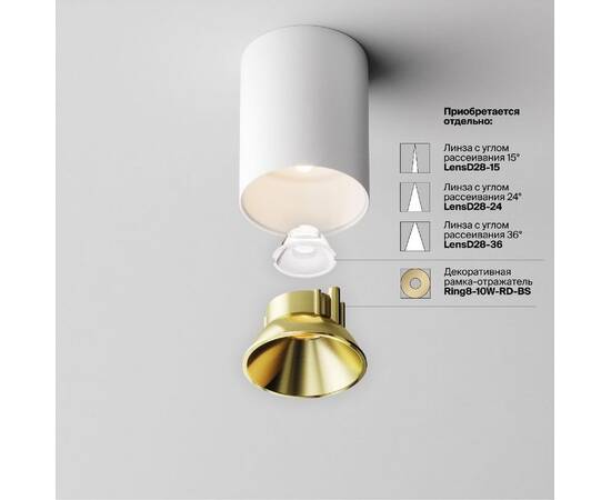 Накладной светильник Maytoni Alfa led C064CL-8W3K-RD-WB, изображение 3