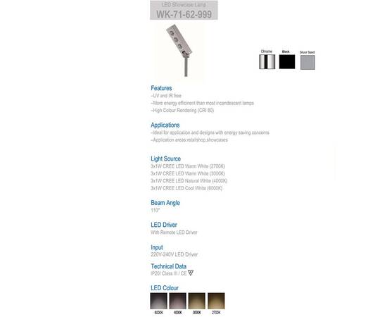 Подсветка Delight Collection 71-62-999 warm white silver, изображение 5