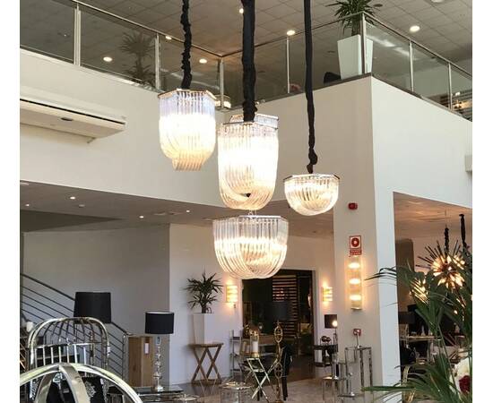 Подвесная люстра Delight Collection Murano Glass KR0116P-5R/A chrome, изображение 3