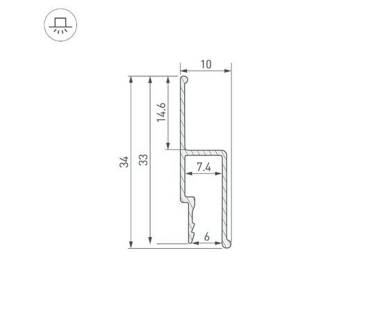 Профиль Arlight STRETCH-WALL-TECH-2000 056254, изображение 2