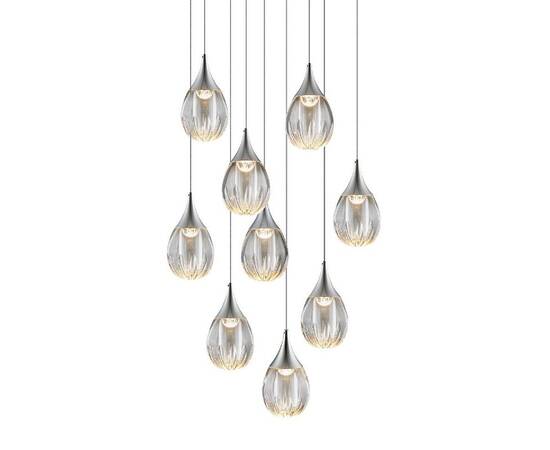 Каскадная люстра Delight Collection Stilla MD24001004-9A chrome/clear