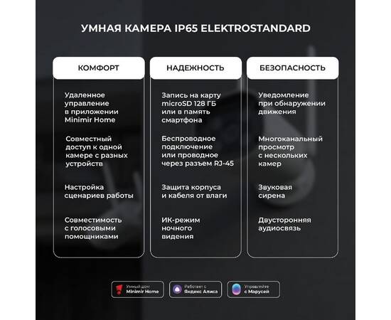 Умная видеокамера Elektrostandard WF 76500/01 4690389211850 a069150, изображение 6